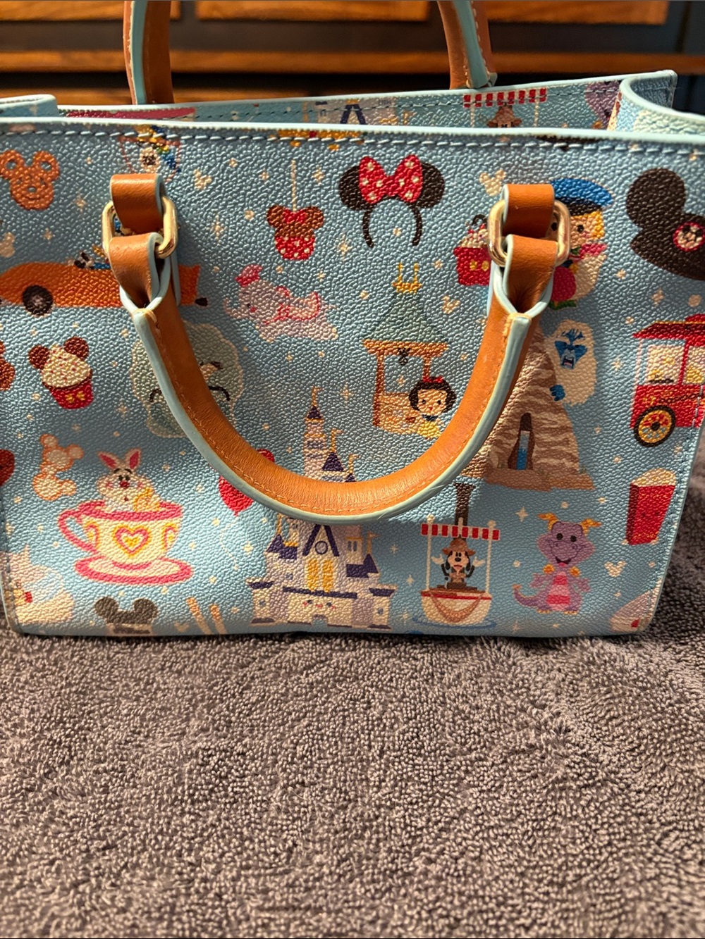 Dooney & Bourke Light Blue Disney Tsum Tsum Mini Satchel - Picture 2 of 5